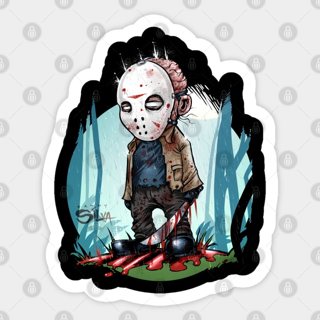 Little Jason Sticker by dsilvadesigns